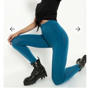 Blackmilk Cosy Teal HW Pocket Leggings - Limited XL